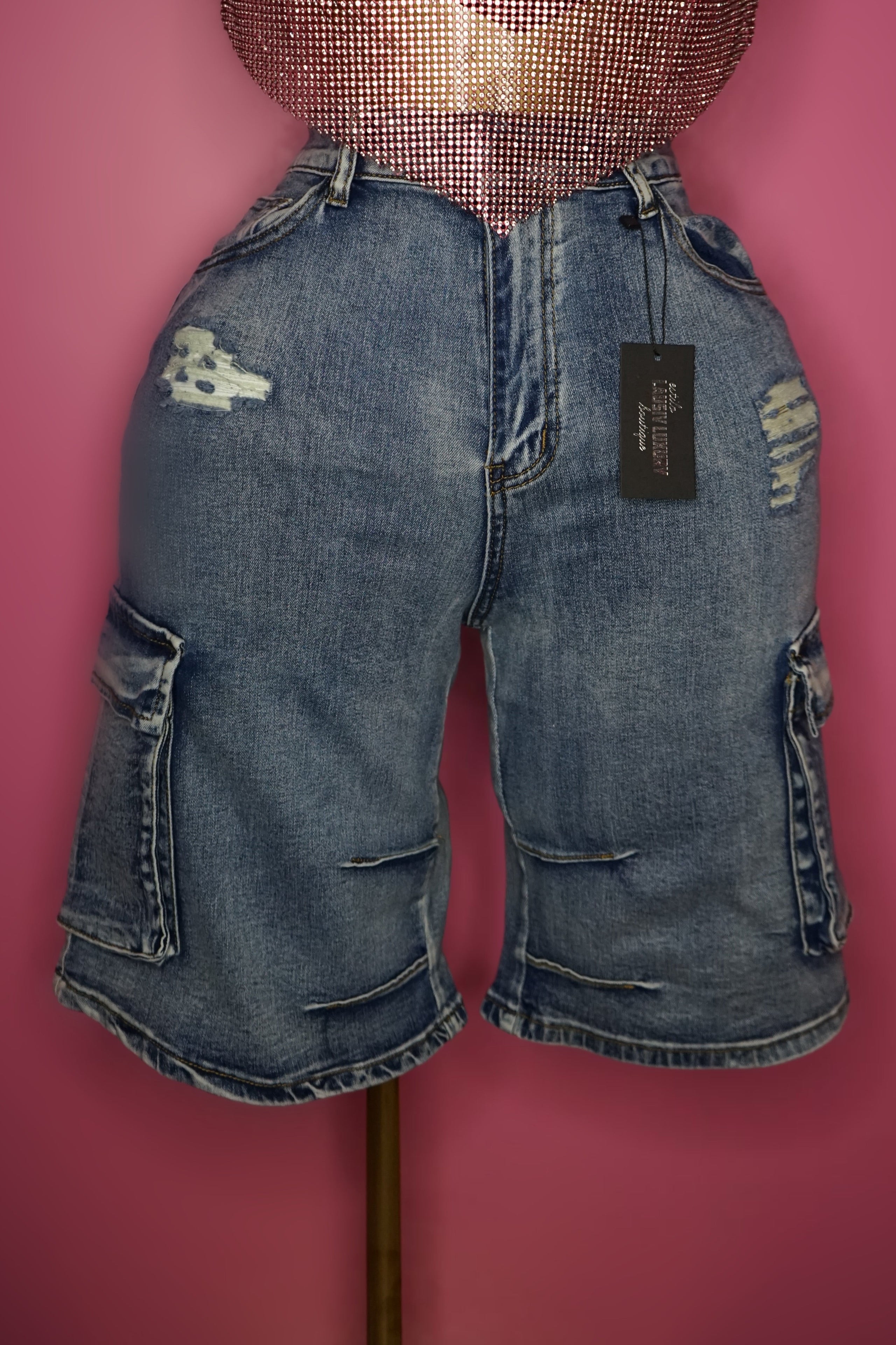 Denim Bermuda Cargo Short bottom