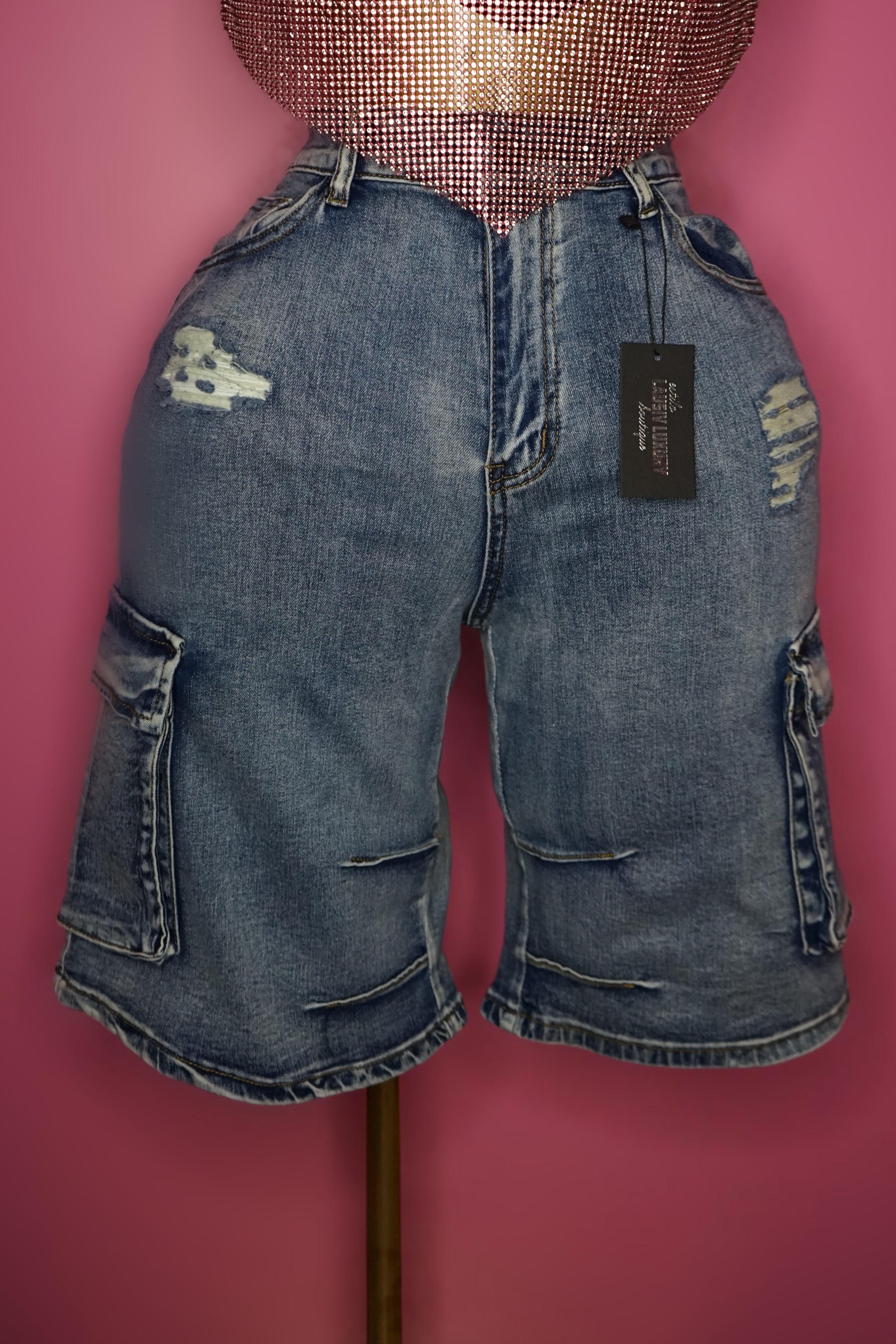 Denim Bermuda Cargo Short bottom