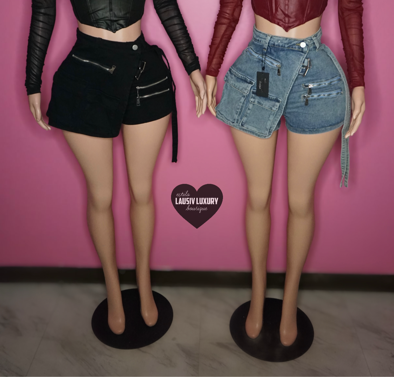 Baddie Skort with zippers