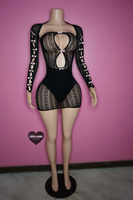 Coquette lace dress/sleeve set