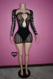 Coquette lace dress/sleeve set