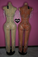 “Goddess Girl” bling jumpsuit with bling fringe