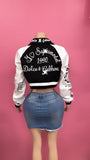 D&G cropped letterman jacket