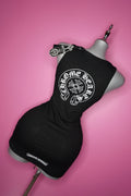 C hearts black and white tee shirt dress