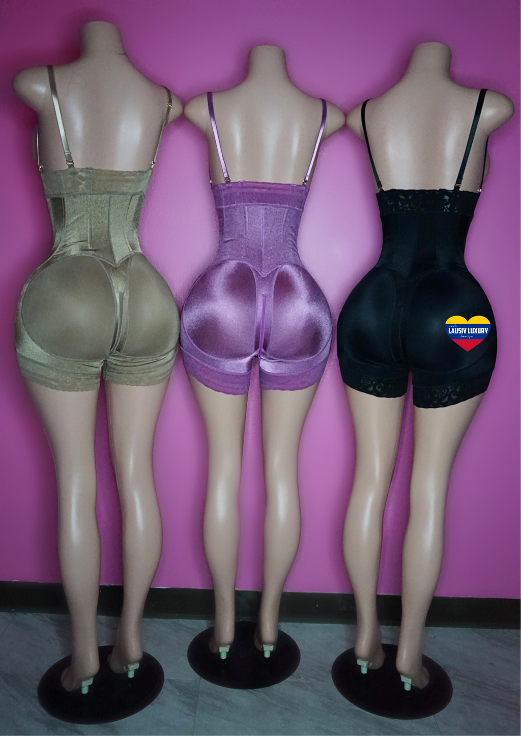 14kt Gold Luxury Hourglass Faja Colombiana with bars & removable straps/ strapless