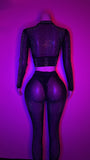 “Dubai” black bling transparent set