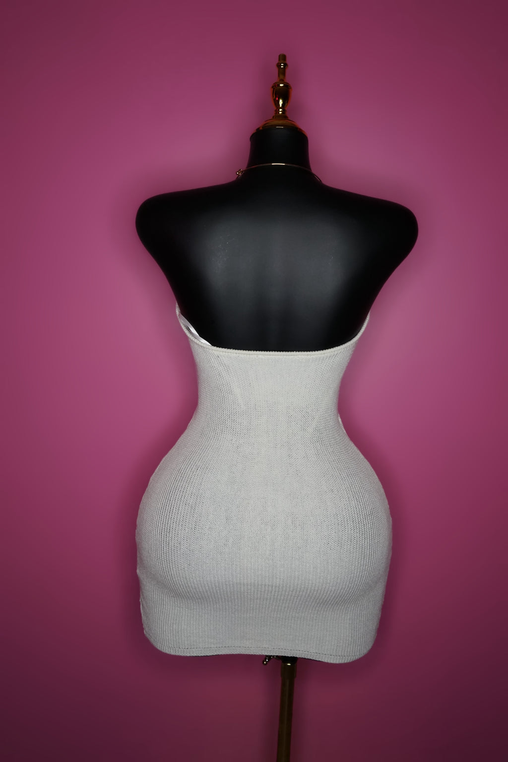 White knit shell 🐚 halter top dress.