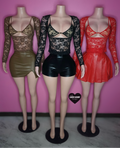 Viral lace bra + longsleeve top set