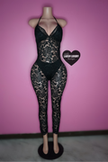 Black lace jumpsuit