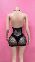 “Choke me” lace poster girl dress