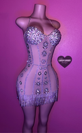 blinged out bodycon birthday dress