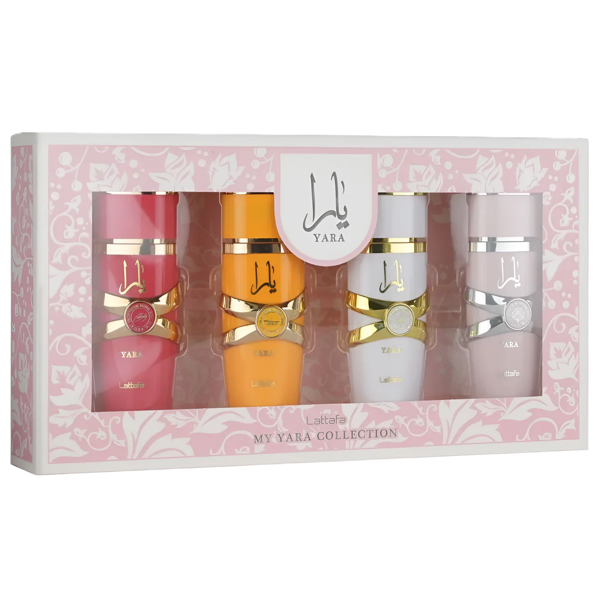 LATTAFA Yara 4 piece EDP concentrated fragrance perfume spray gift bundle