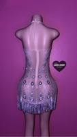 blinged out bodycon birthday dress