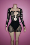 Coquette lace dress/sleeve set