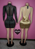 “Denver” longsleeve bling mini dress