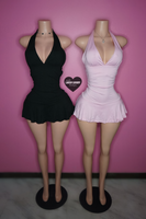 “Sweet” flare mini dress with shorts