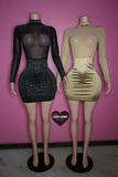 “Denver” longsleeve bling mini dress