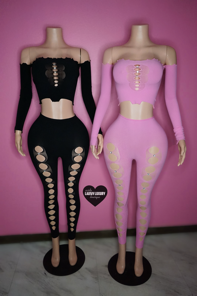 “Been a Baddie” 2 piece poster girl cutout set with bling heart gems.
