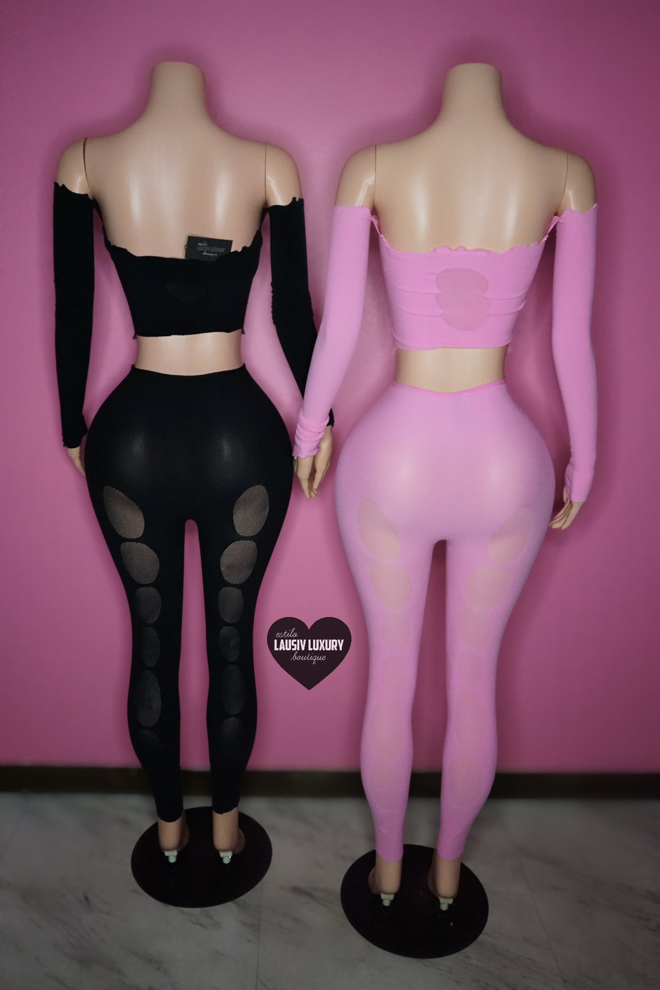 “Been a Baddie” 2 piece poster girl cutout set with bling heart gems.