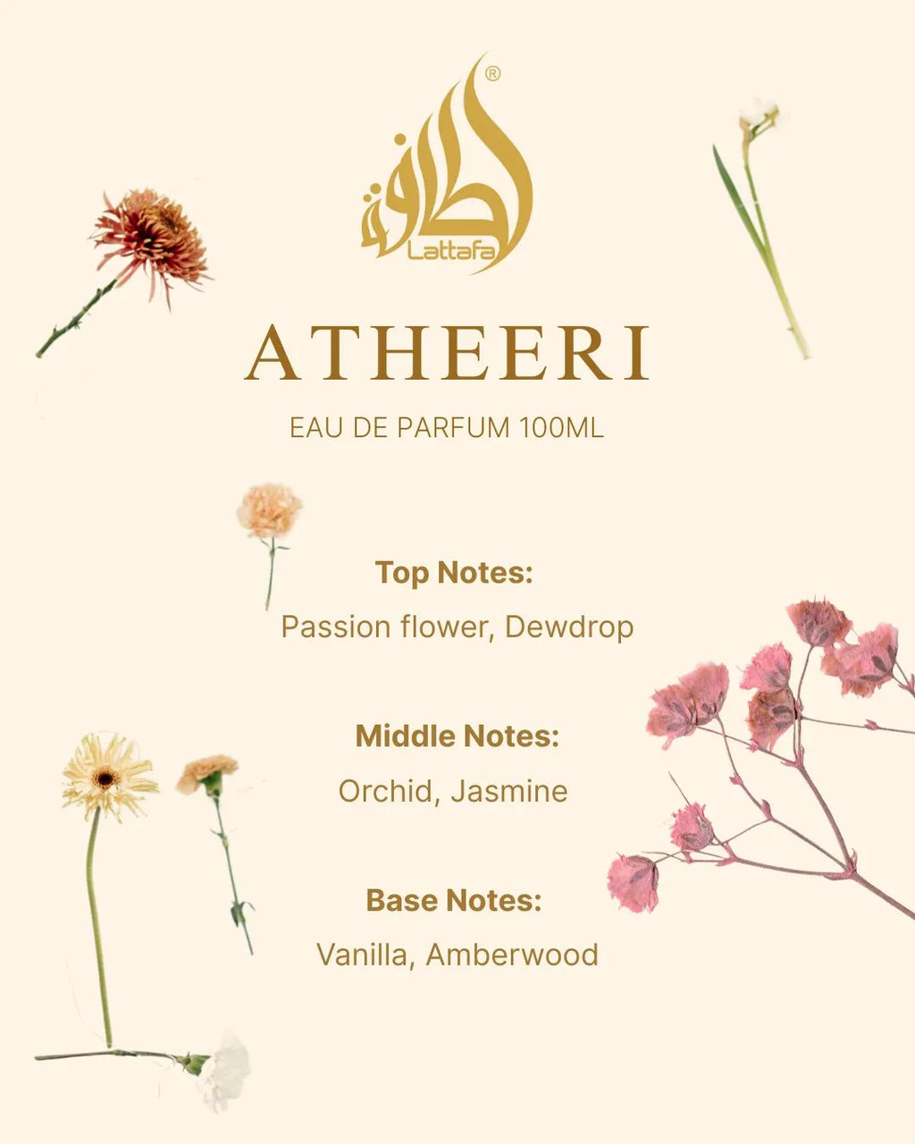 LATTAFA Atheeri EDP concentrated fragrance perfume spray