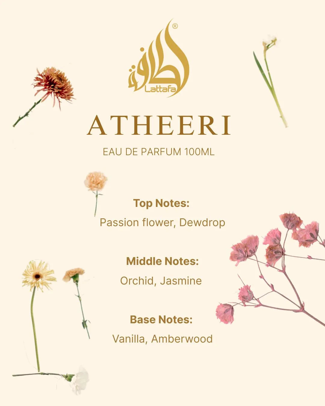 LATTAFA Atheeri EDP concentrated fragrance perfume spray