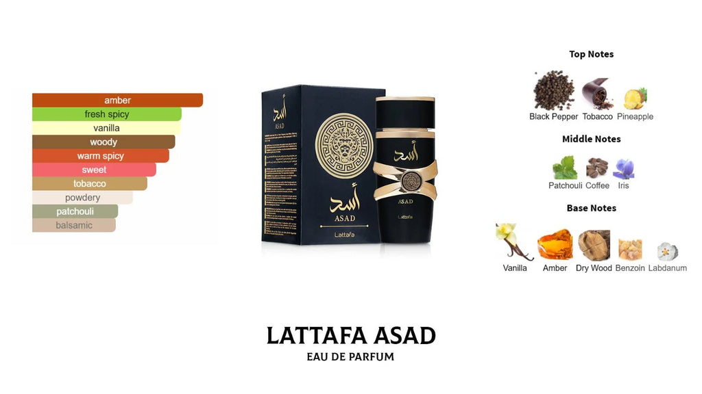 LATTAFA Asad EDP concentrated cologne fragrance spray
