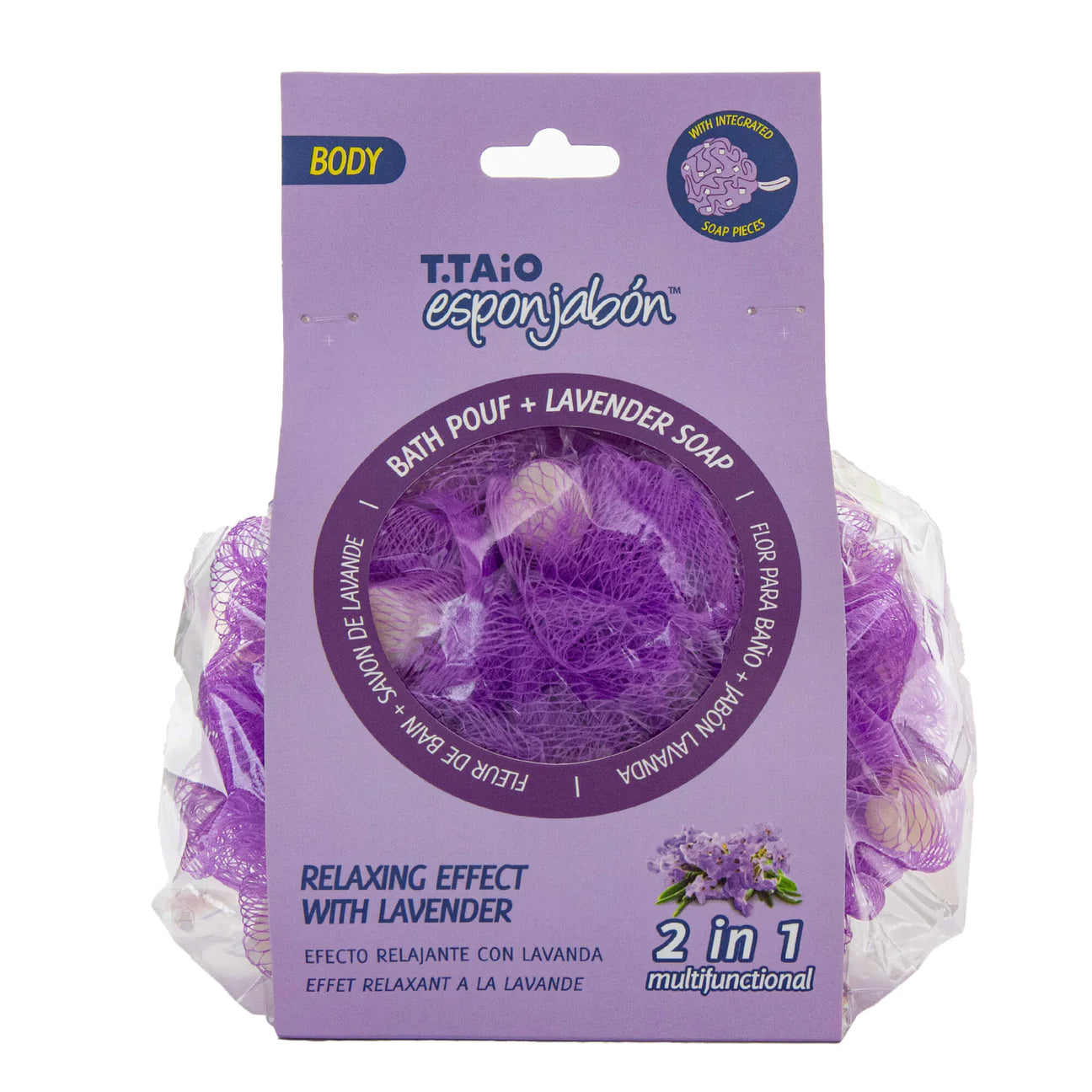 Lavender esponjabon bath loofah
