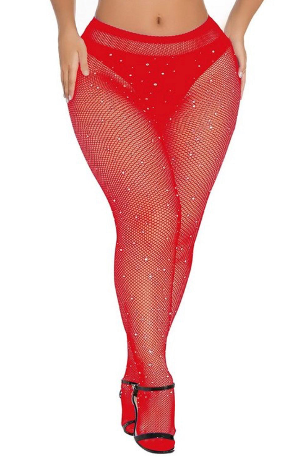 Rhinestone bling fishnets