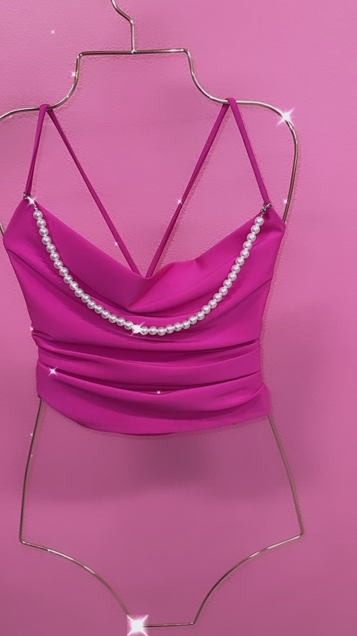 Pink pearl top