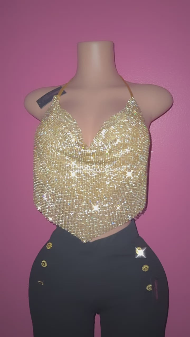 Gold bling top