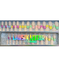 Multicolor French tip press on nails 💅🏼