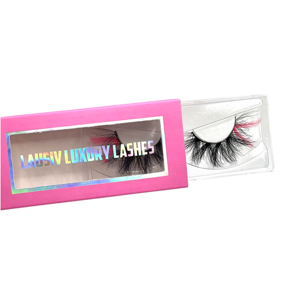 Pink peek a boo luxury lash