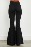 Black bootcut jeans
