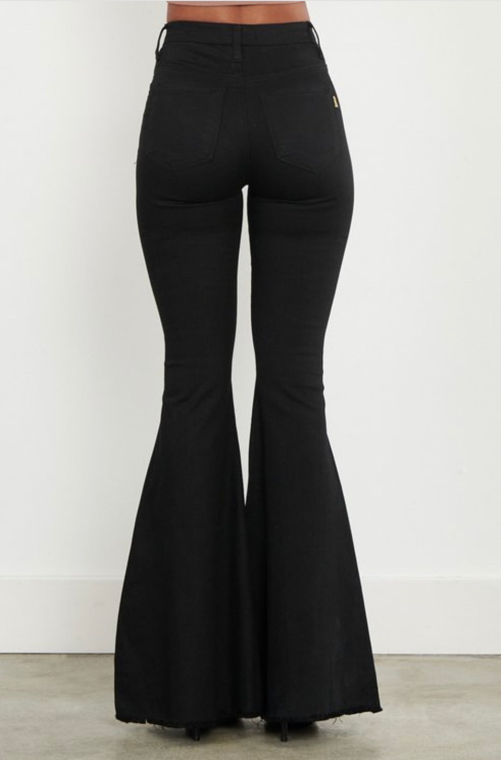 Black bootcut jeans