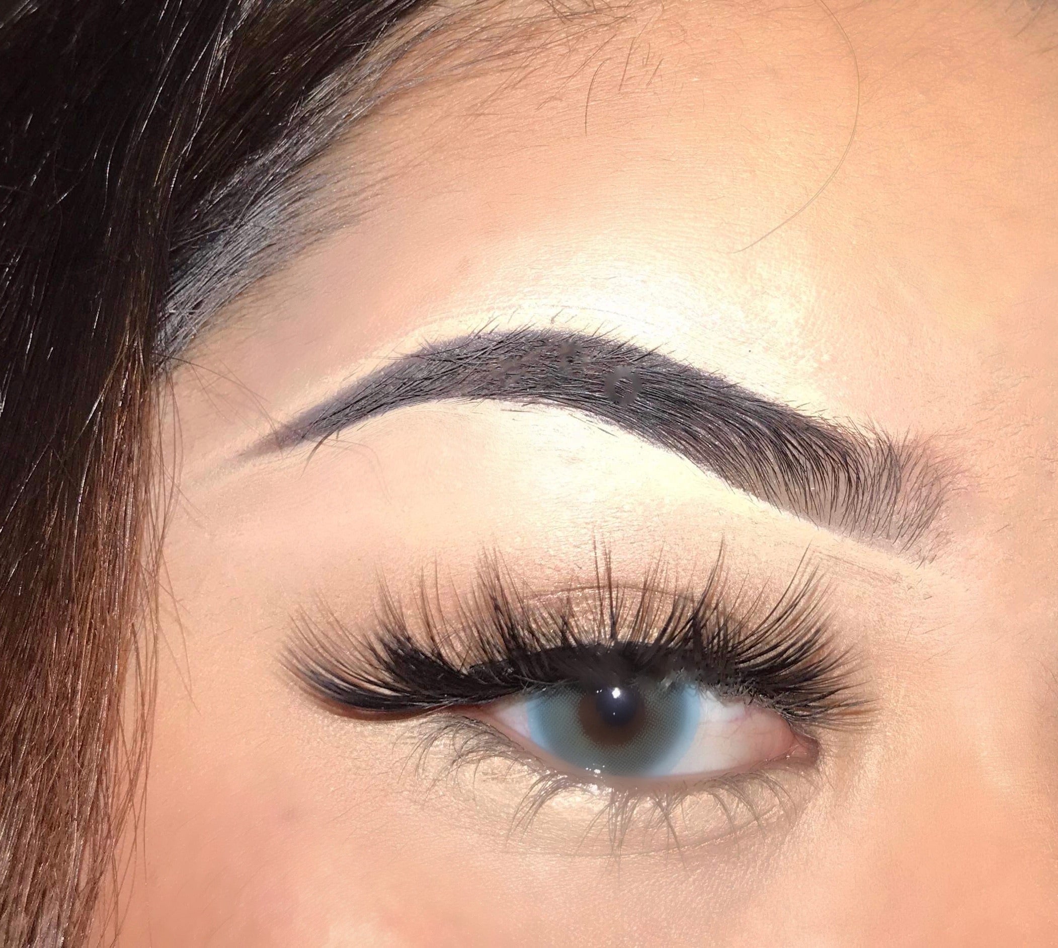 Ocean blue pupilentes